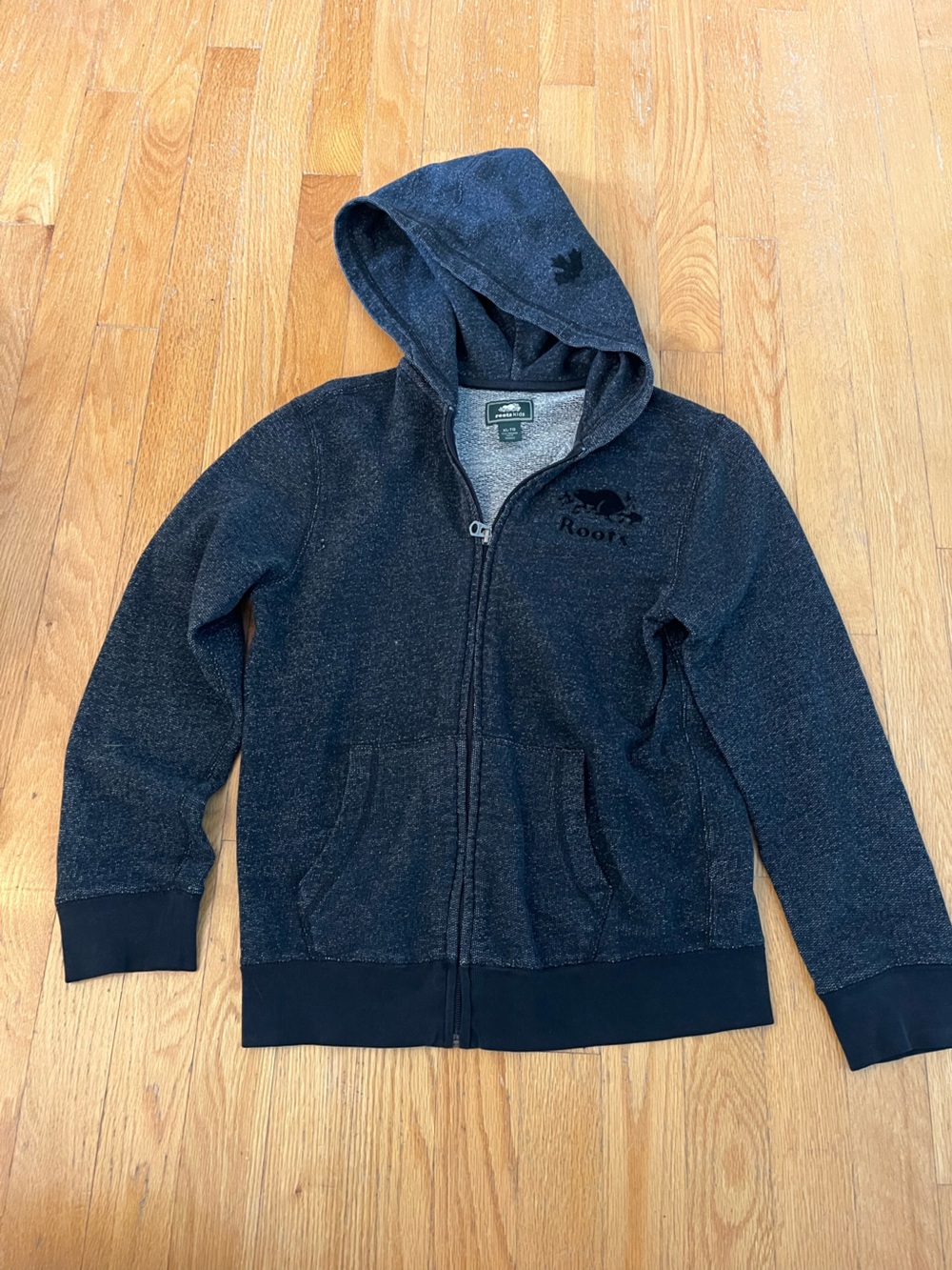 Roots Kids Charcoal Zip-Up Hoodie Sweater